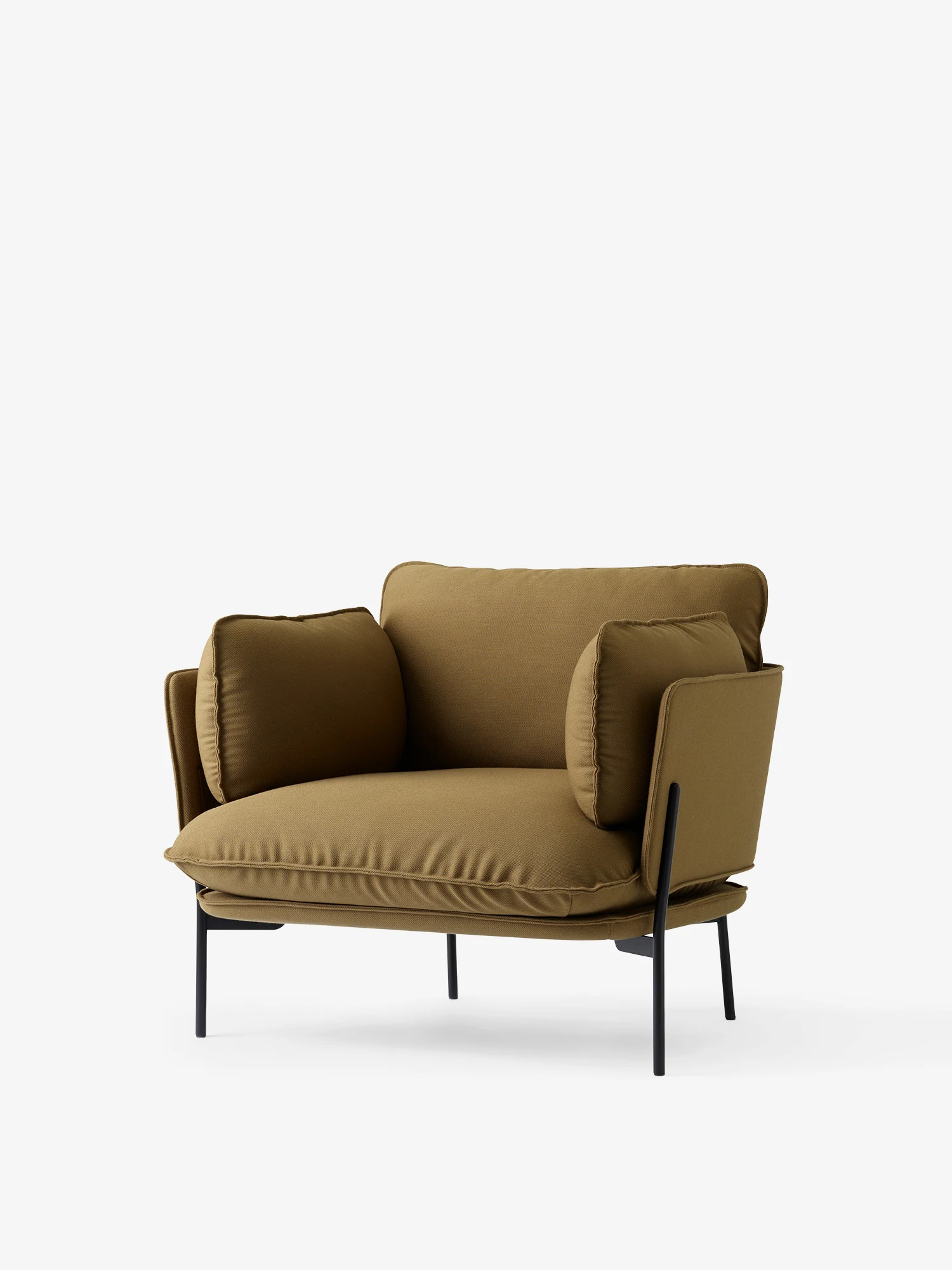 A Cloud lounge chair seen from the side in a three-quarter view