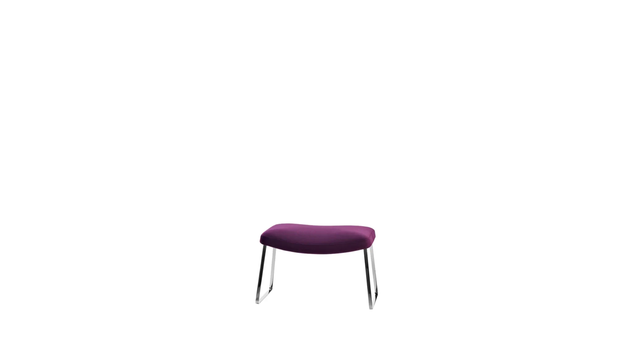 Ottoman on two sled-shaped legs from the Metropolitan series