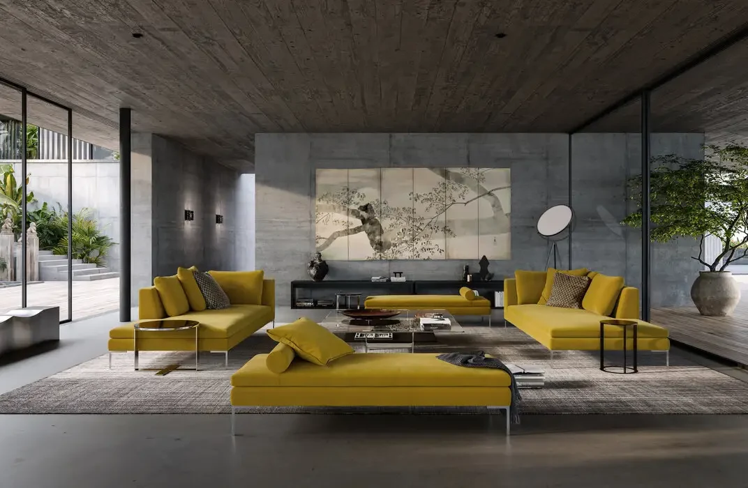 Charles sofa elements in a living room, official photo