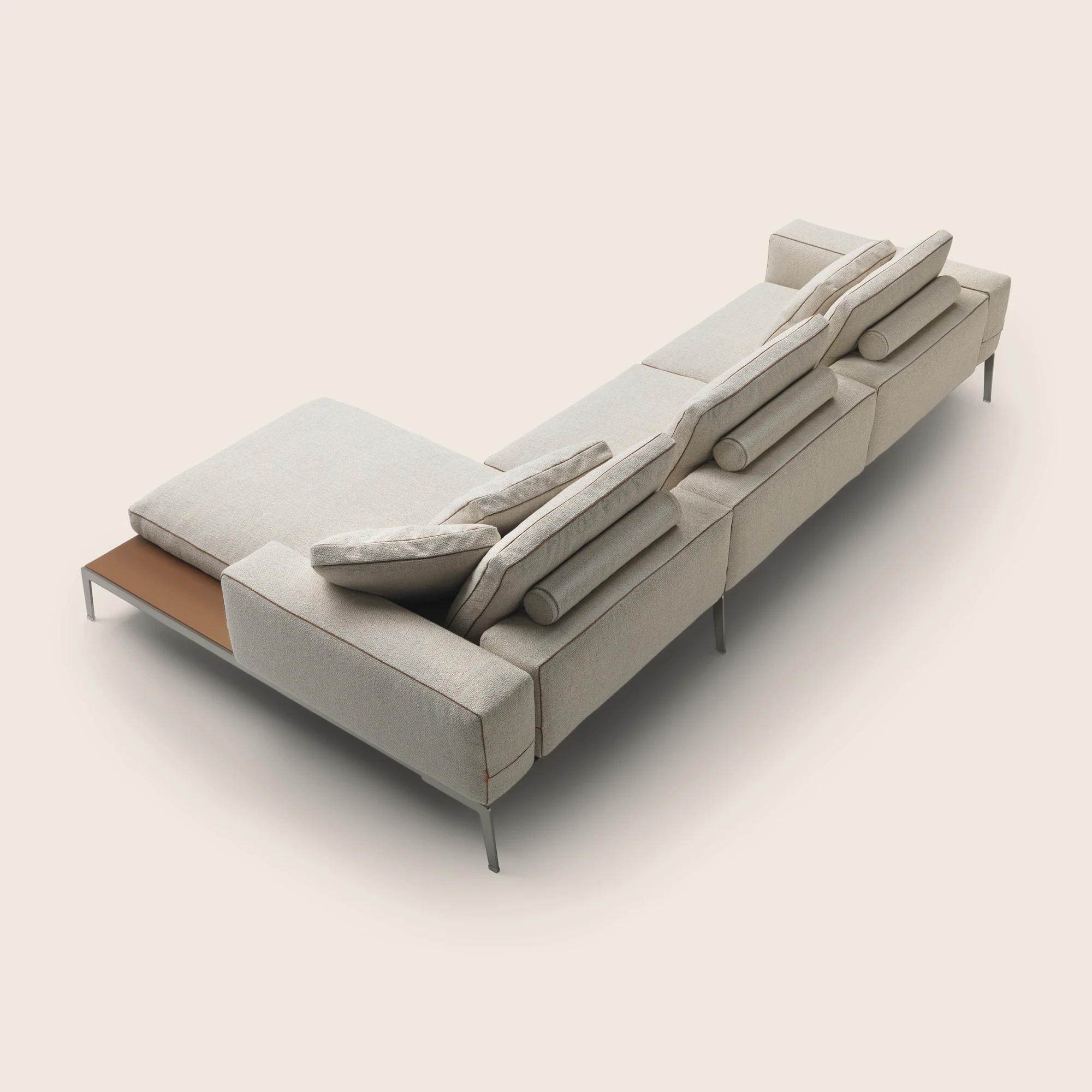 Lifesteel sectional sofa with a chaise unit