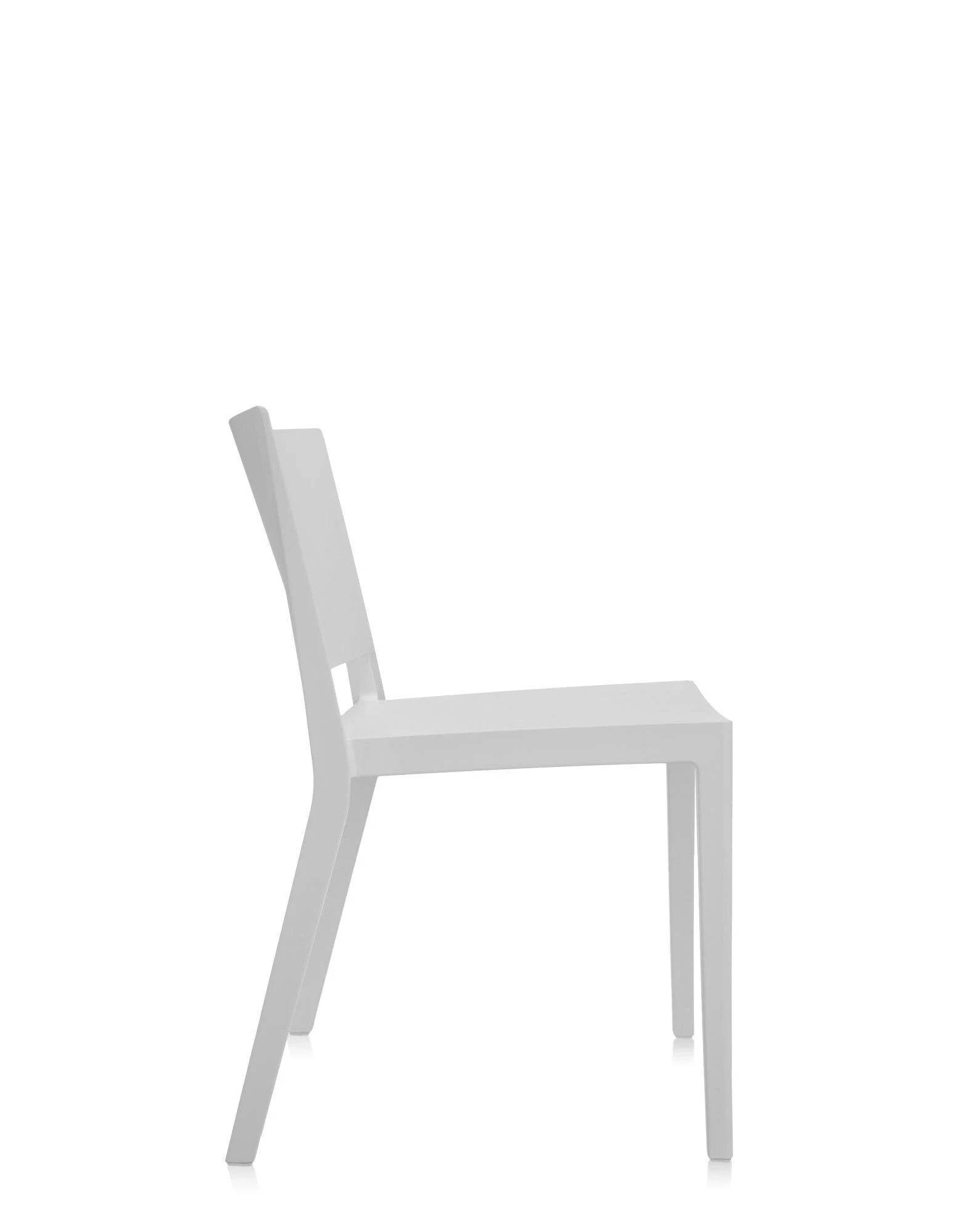 Side view of the Lizz Mat chair on a plain background