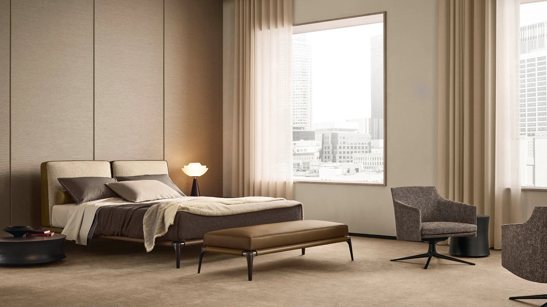 Park 1 bed, official Poliform photo