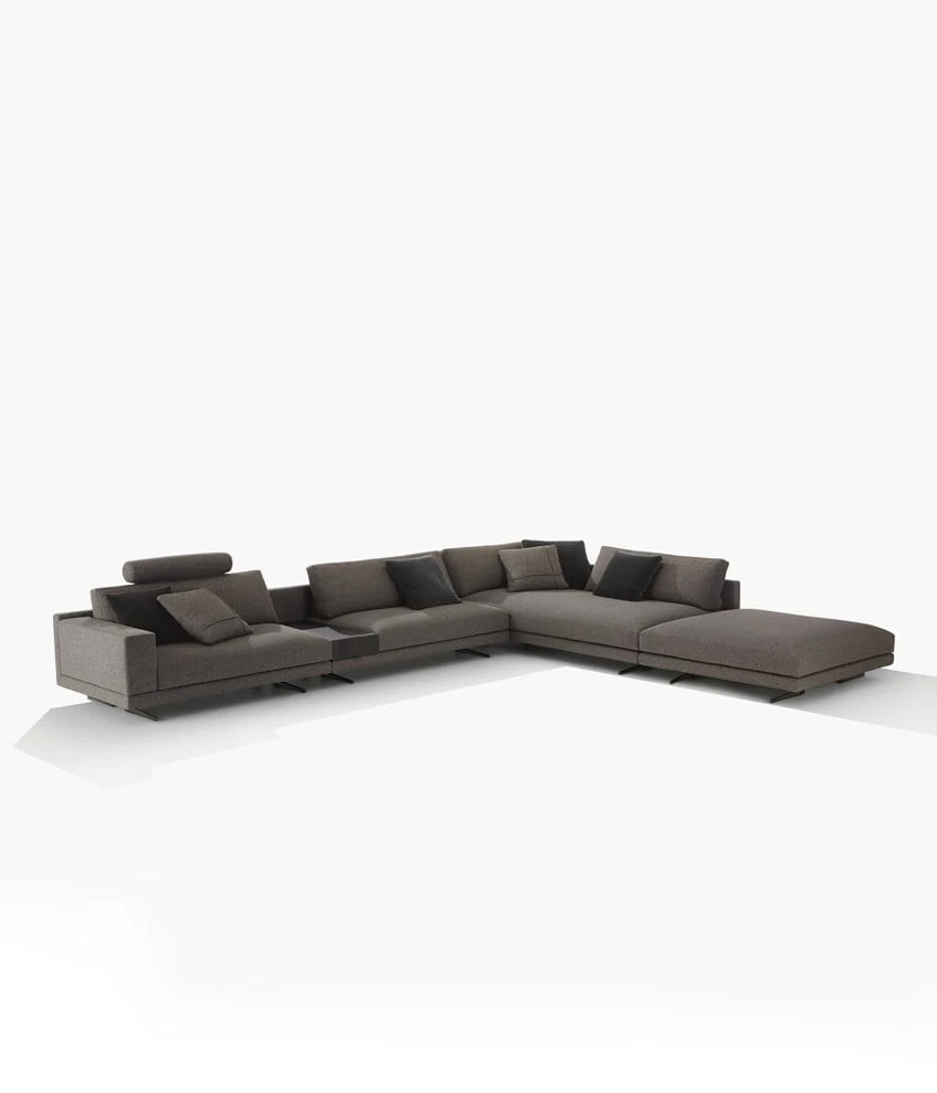 Mondrian corner composition with chaise end, official Poliform photo