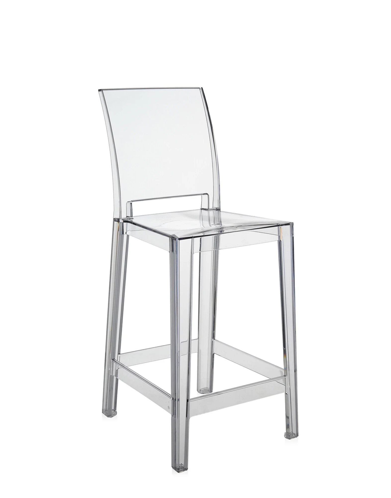 Three-quarter view of the One More Please stool on a plain background