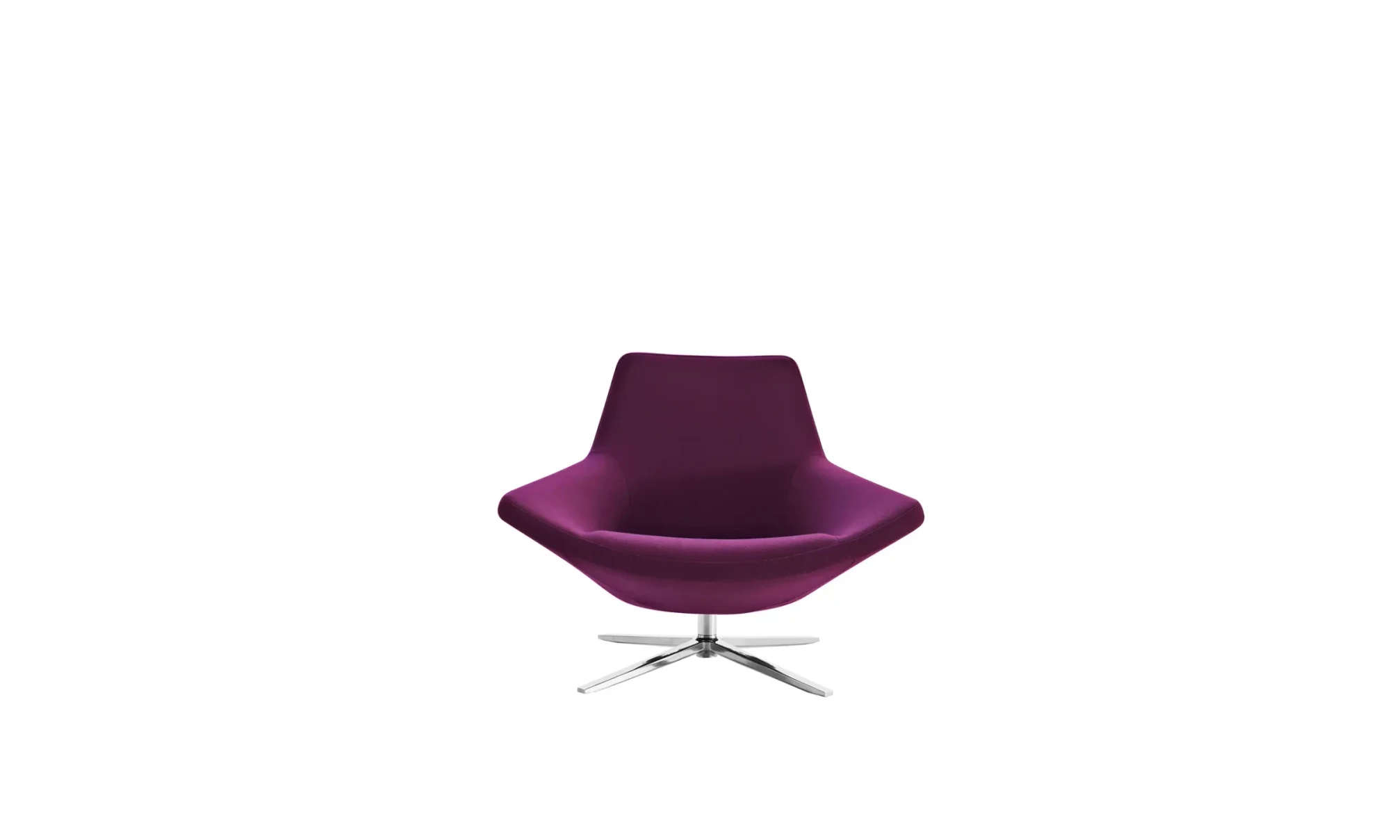 Metropolitan ’14 small armchair on a four-spoke base, studio view
