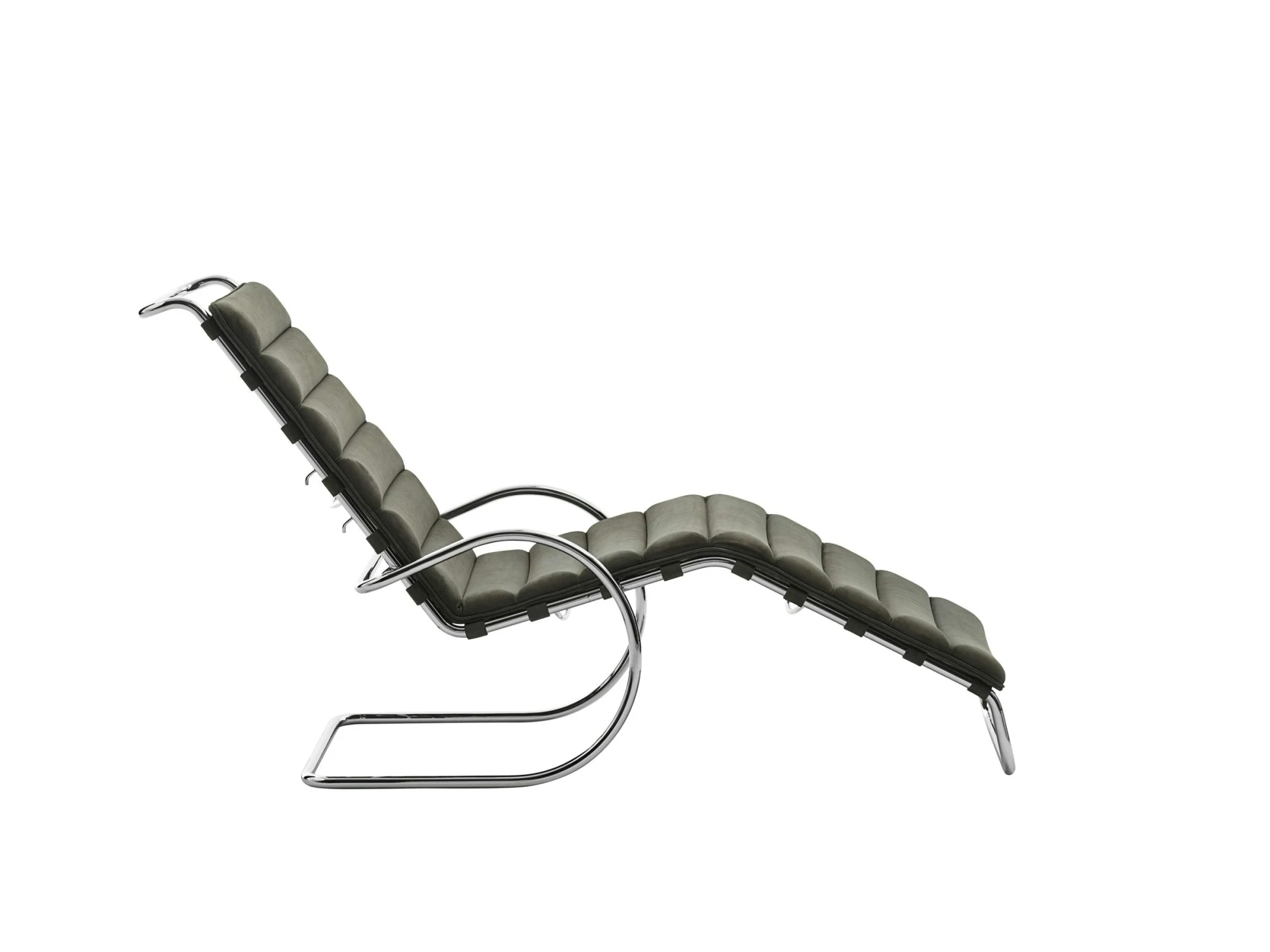 MR Adjustable Chaise Lounge in der Seitenansicht vor einem neutralen Hintergrund