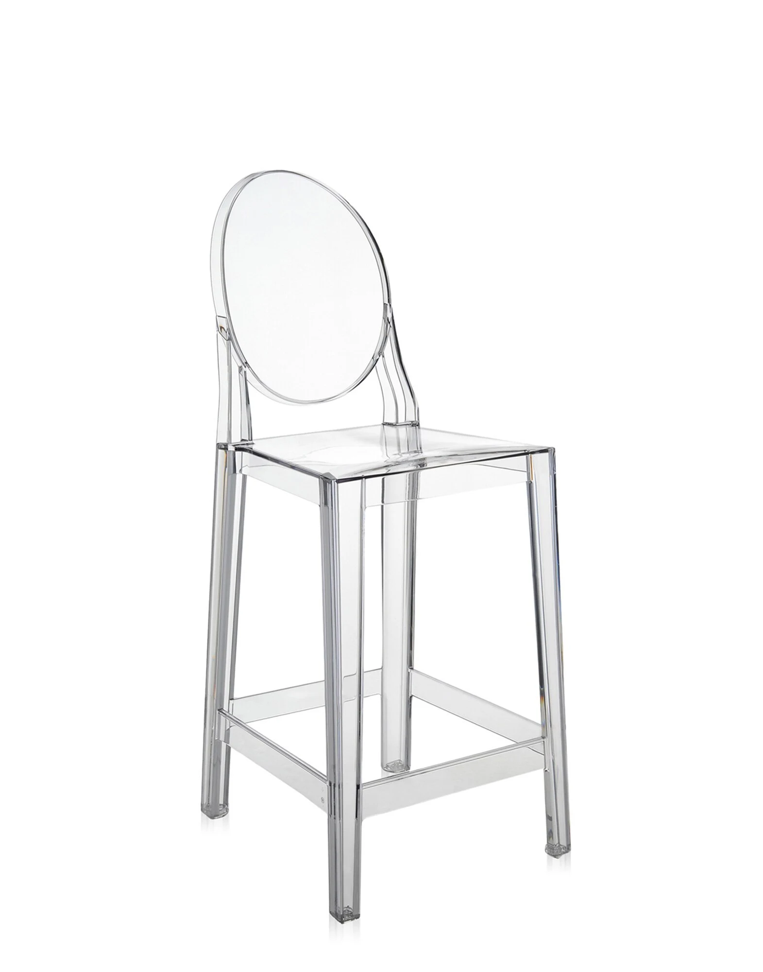 Three-quarter view of the One More stool on a plain background