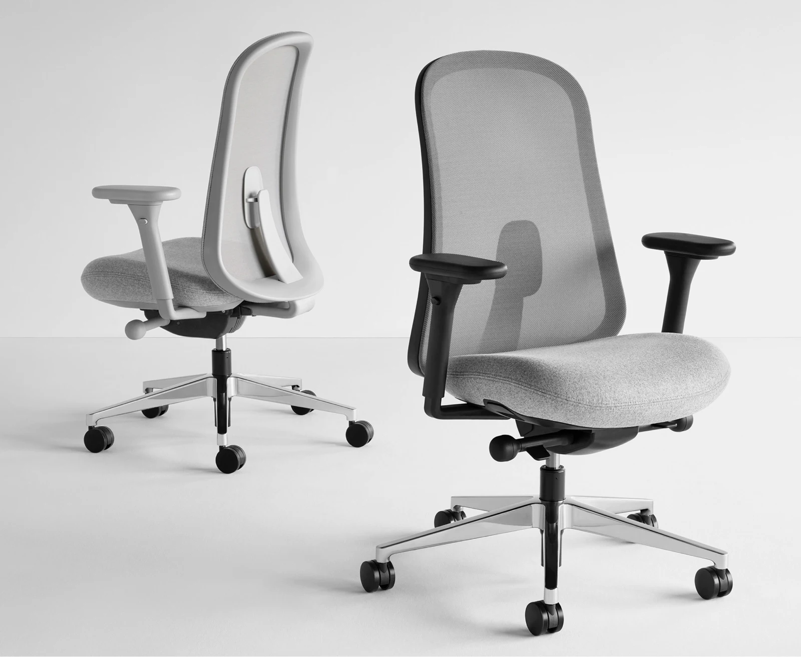 Two Lino chairs on a light background