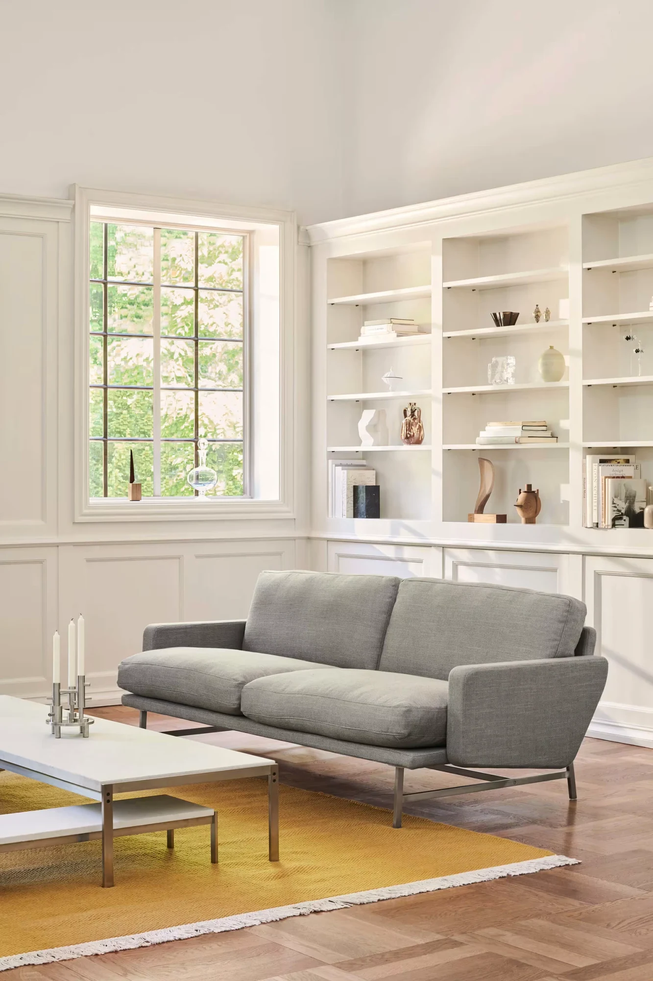 A Lissoni Sofa in a room (model PL112S, a smaller model than the PL113)