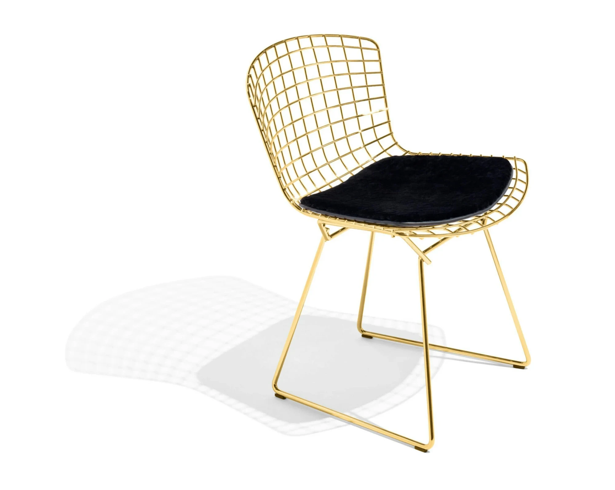 Bertoia Side Chair 白底三刀视图,Knoll 图片编号 16049