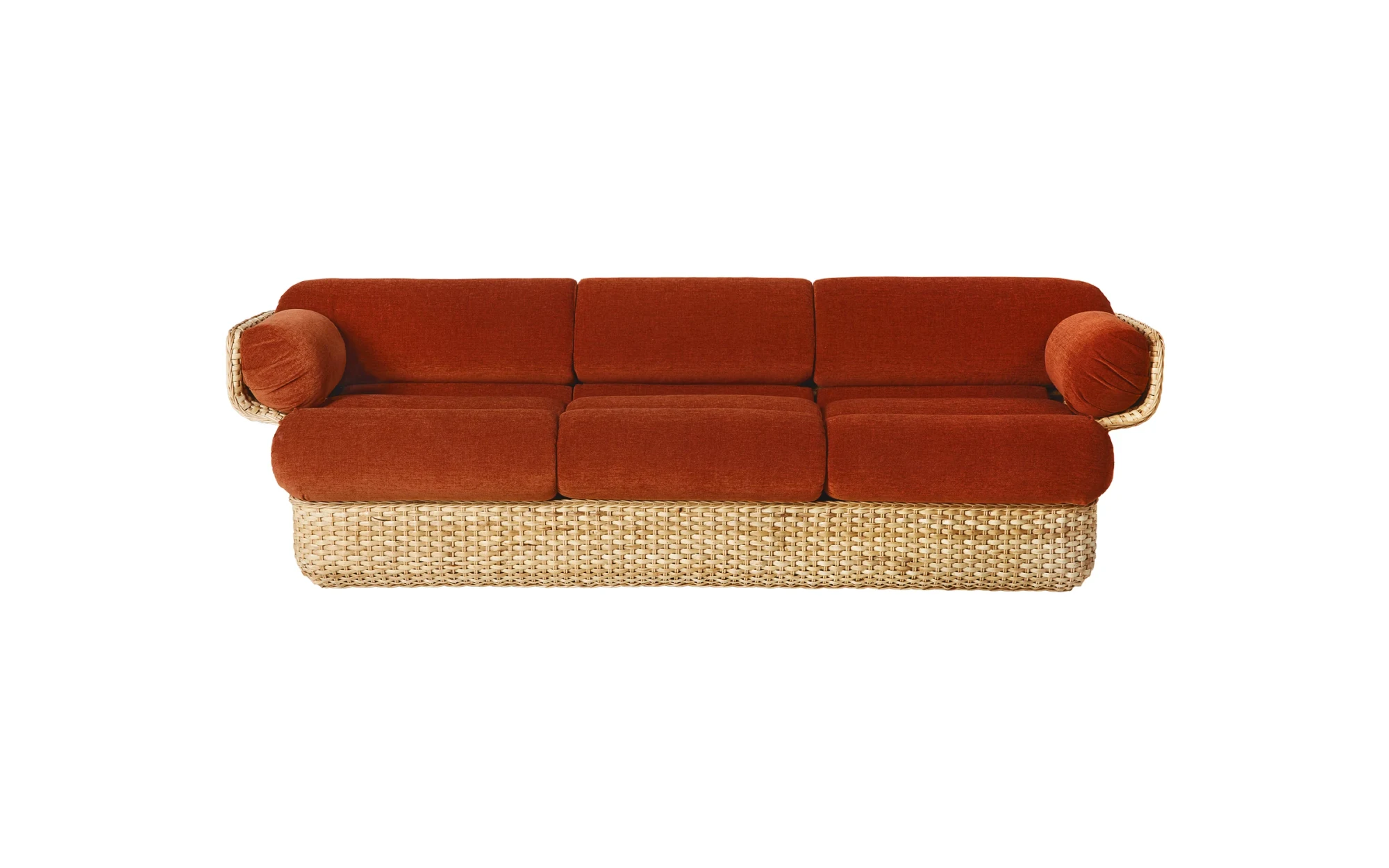 三人座 Basket Sofa 正面视图
