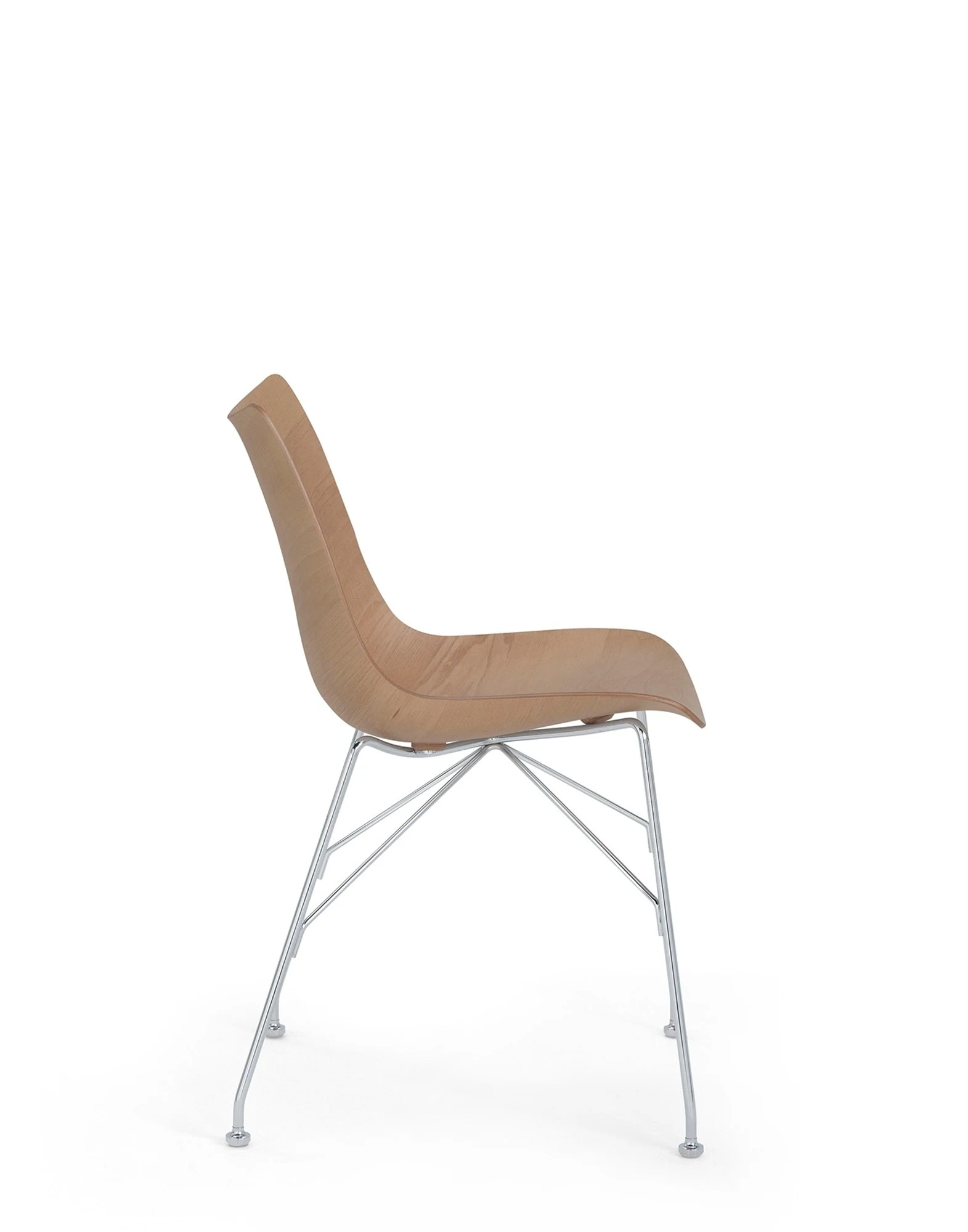 Side view of the P/Wood chair on a plain background