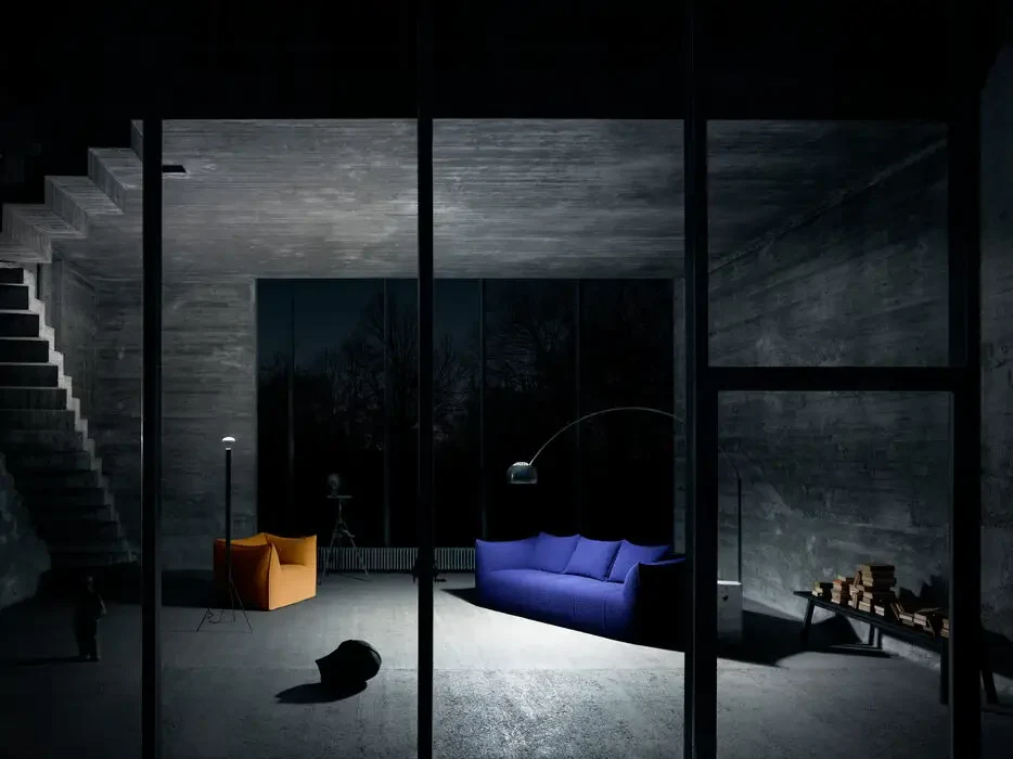 Le Bambole sofa in a room, official page photo