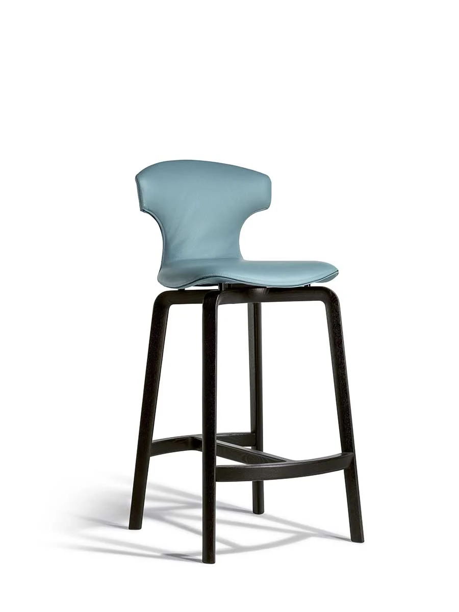 Montera Mas Stool With Wood Base