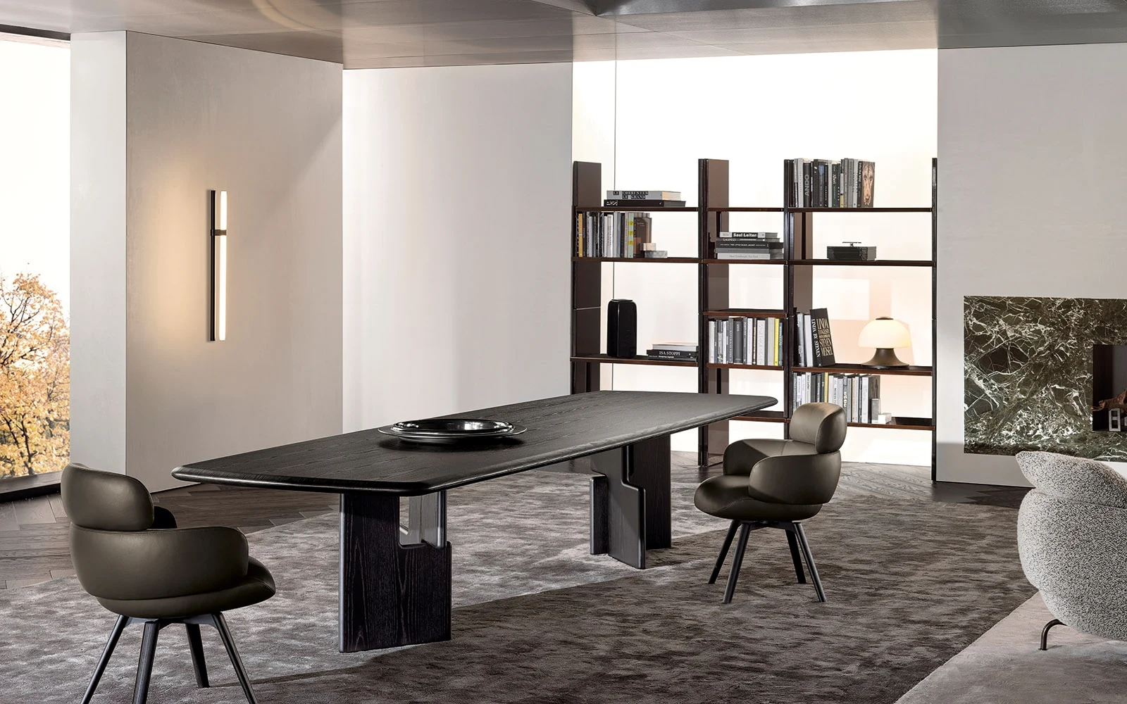 Nico table in an official Minotti room composition
